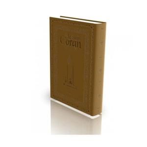 Le Coran - Traduit et annoté par Abdallah Penot - COUVERTURE DAIM CARTONNÉE - BORD DORÉE - COLORIE MARRON