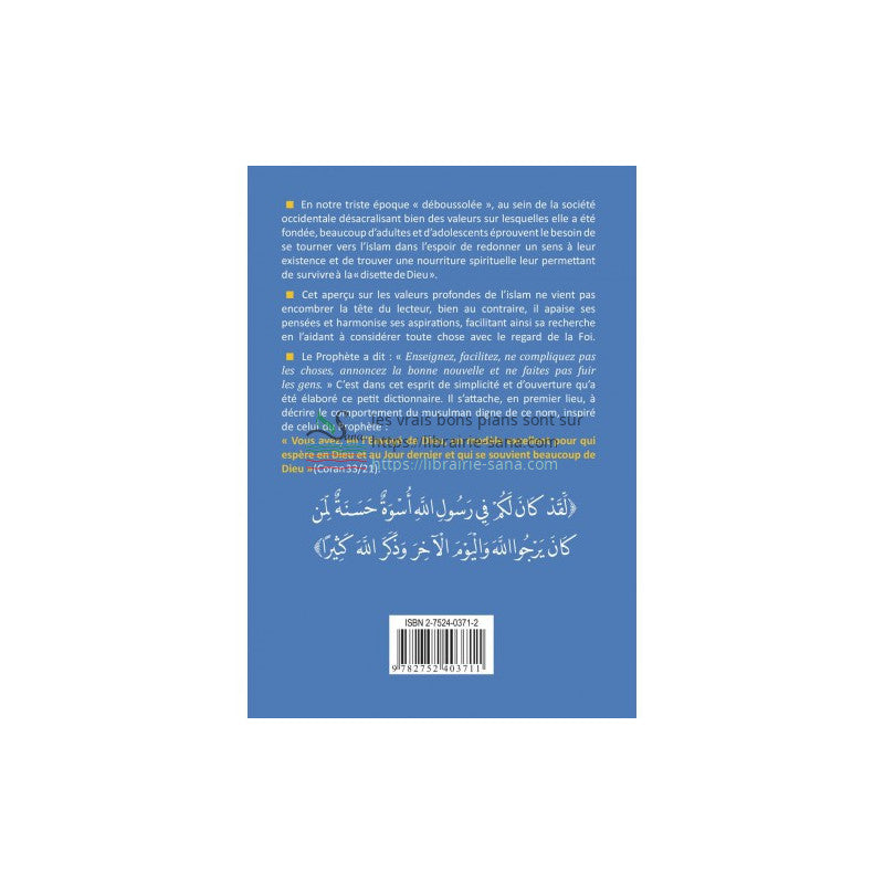 Petit dictionnaire de l'Islam pour qui espère en Dieu, de Yacoub Roty