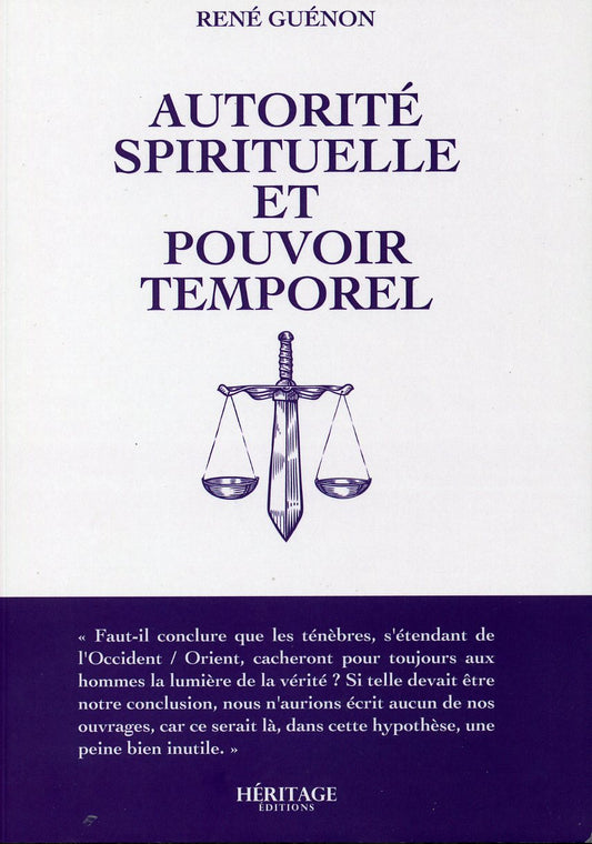 Autorité spirituelle et pouvoir temporel