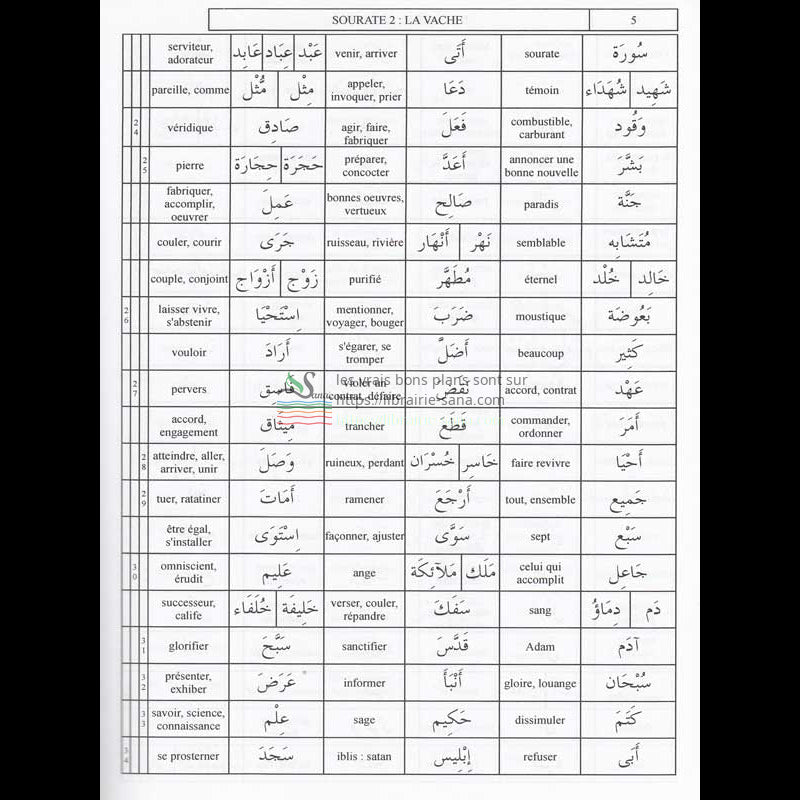 Les mots du Saint Coran d'aprés Jabri Toufik