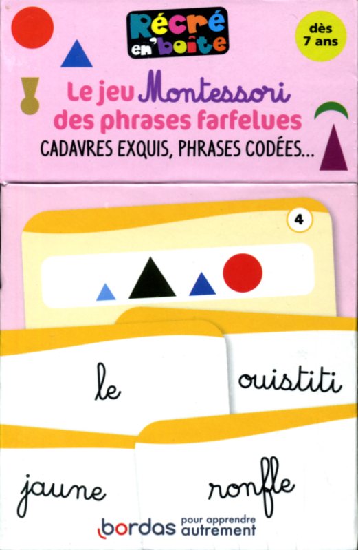 Le jeu Montessori des phrases farfelues