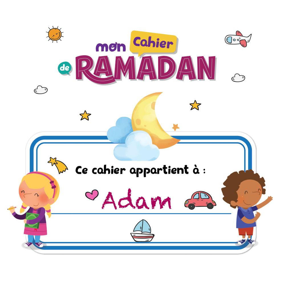 Mon cahier de Ramadan ( Pour les maternelles +4 ans)